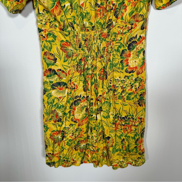 NWT Urban Outfitters Yellow Floral Mini Dress - Picture 12 of 12
